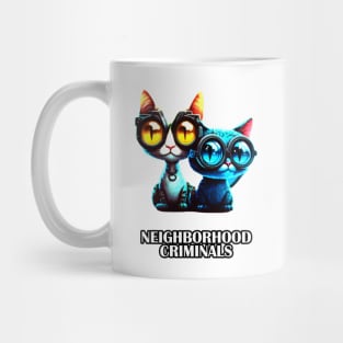 Cat Cute Neighborhood Criminals Mug